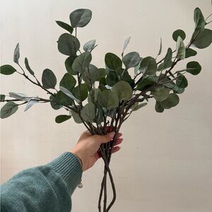 Lush Green Faux Florals with Eucalyptus Accents